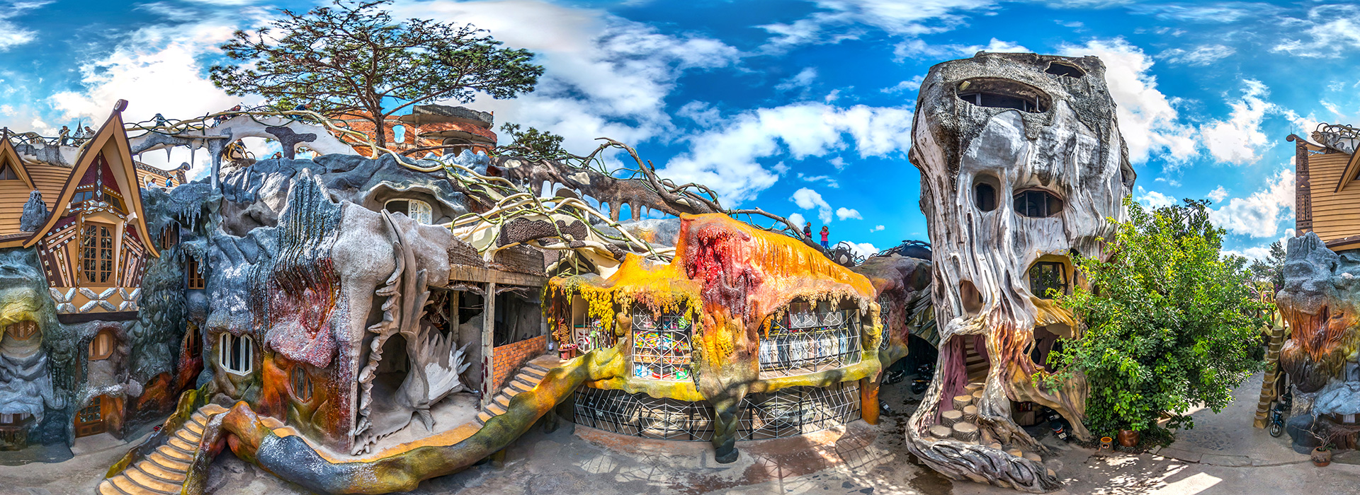 віртуальний тур по готелю Crazy House, В'єтнам